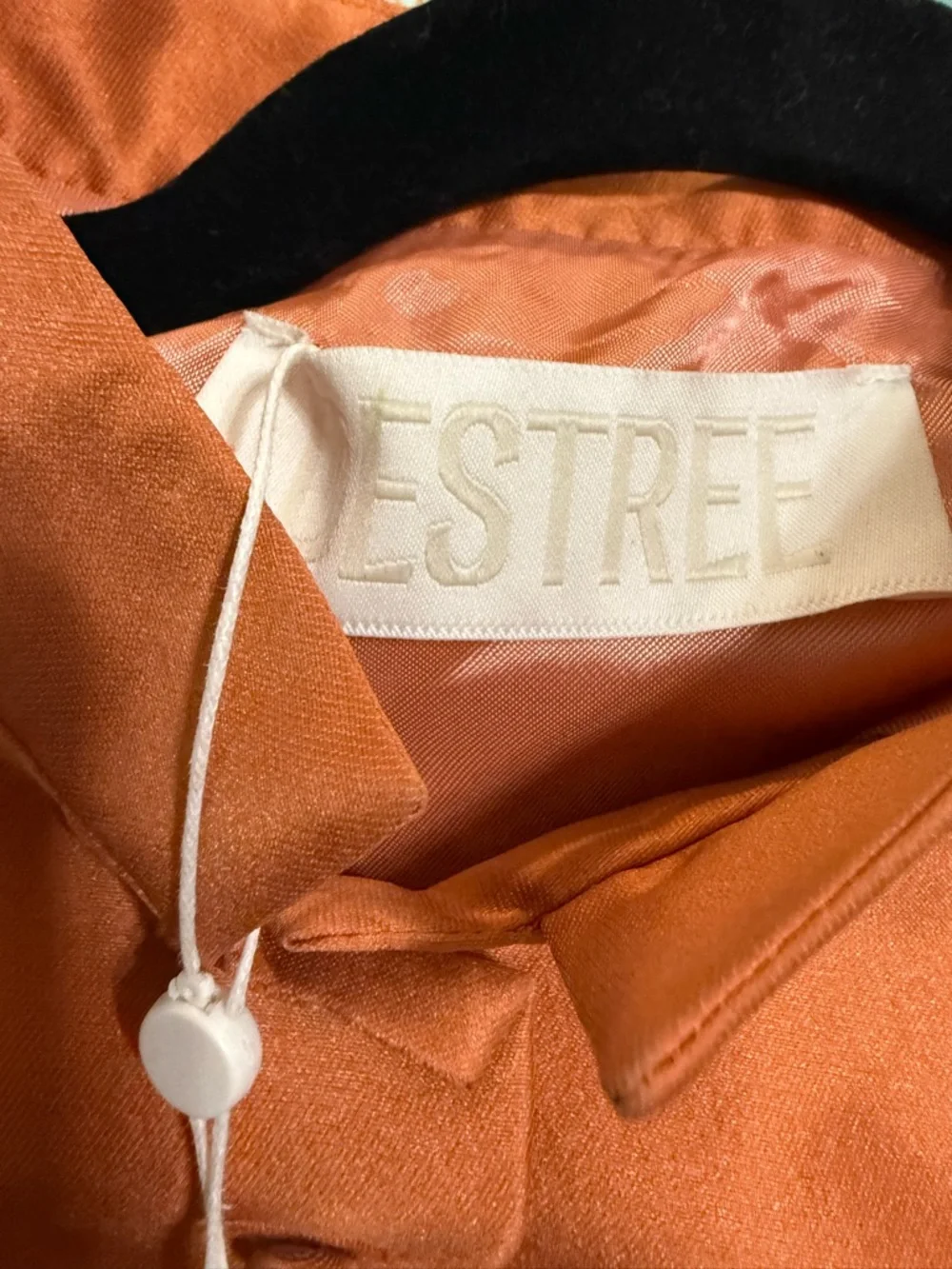 Destree Amoako Satin Jacket Apricot NWT - Picture 5 of 7